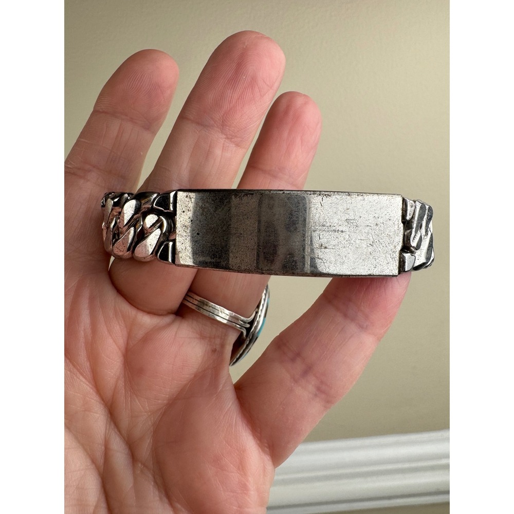 Vintage Speidel ID Bracelet Secret Locket Expansion Band Silver Tone Sweetheart - Picture 5 of 7